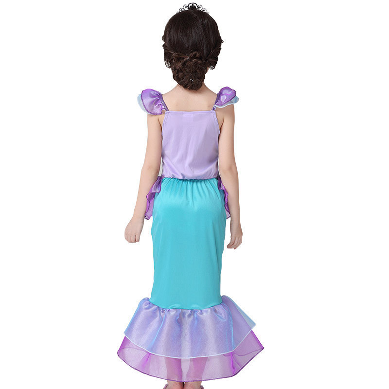 New Fashion Summer Children Costume Dress Birthday Party Mermaid Princess Girl Dress