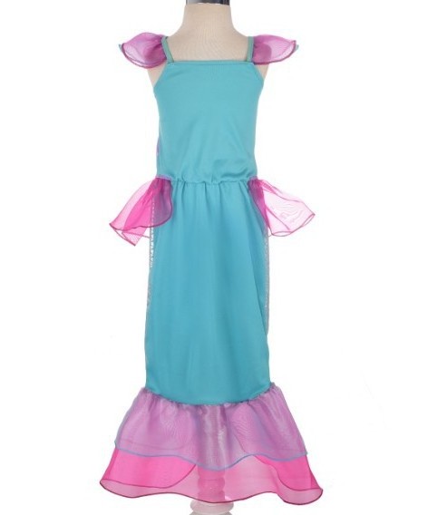 New Fashion Summer Children Costume Dress Birthday Party Mermaid Princess Girl Dress