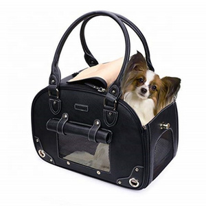 Dog Carrier Pet Carrier Waterproof Premium Leather Pet Travel Portable Bag Carrier for Cat and Small Dogs