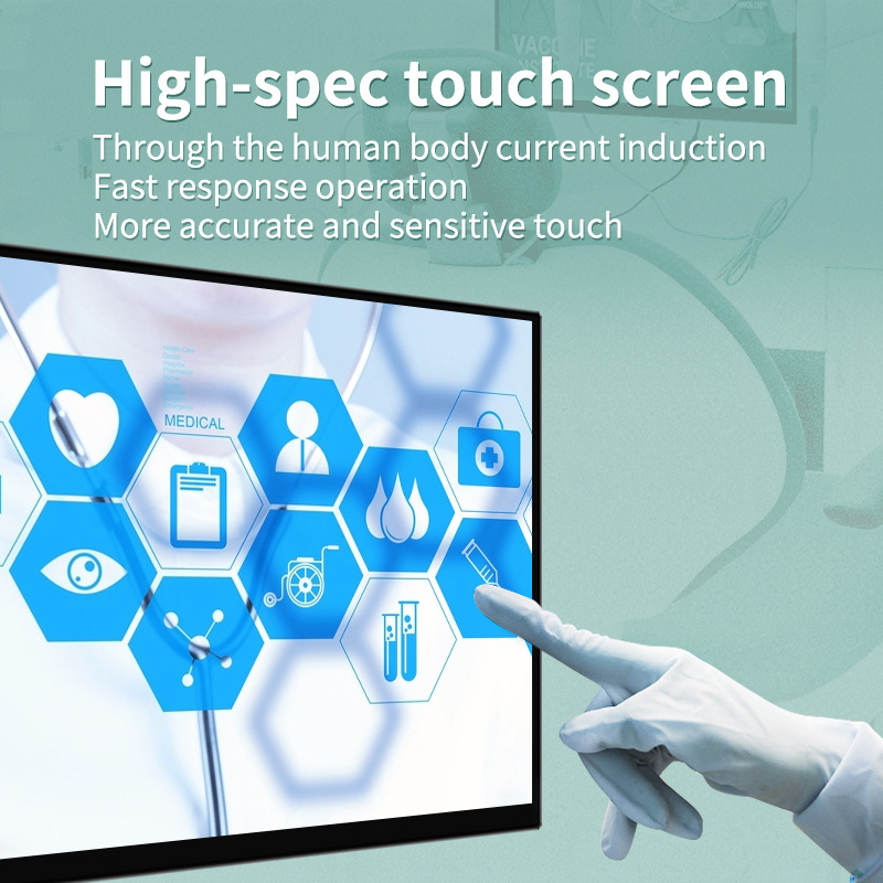 Full HD 3ms 400 nits VESA wall mounted IPS touch screen Industrial Monitor CCTV security display medical grade monitor