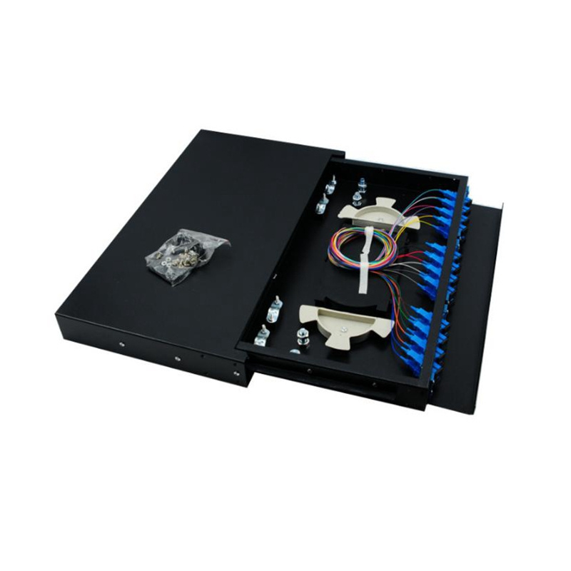 FTTH 12 24 48 96 port SC LC FC Wall Mounted and rack-mounted Optical ODF Fiber Optic Distribution Frame Patch Panel