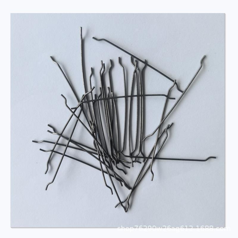 low price wholesale glued  hooked end steel fiber for concrete