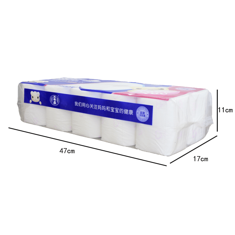 WCX Wholesale OEM 1/2/3/4/5/6 Ply Virgin Wood Pulp Toilet Tissue Paper Customized Print Standard Toilet Paper for Bathroom