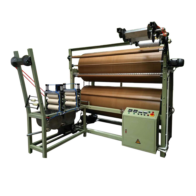 Te flon Paint Ironing Machine For Narrow Fabric Tape Ribbon Finishing And Starching Machine