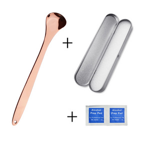 Pack of 2 Stainless Steel Metal Copper Rose Tongue Clearer Scraper For Oral Care Oral Hygiene