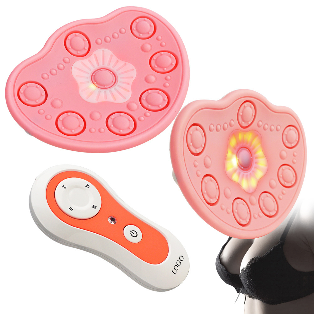 Wireless Electric Heated Vibration Lifting Firming Vacuum Enlargement Machine Anti Sagging Breast Massager