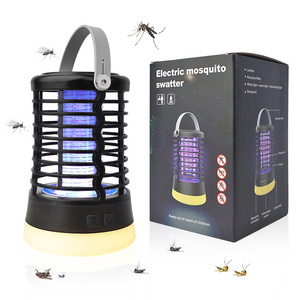 Electric Bug Zapper Waterproof Rechargeable Insect Fly Mosquito Killer Lamp for Home Backyard Garden