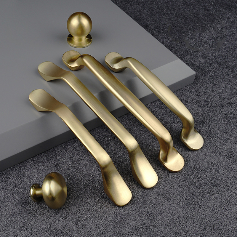 Customized Modern Vintage Cabinet Handle Kitchen Cabinet Handle Brushed Brass Cabinet Handle