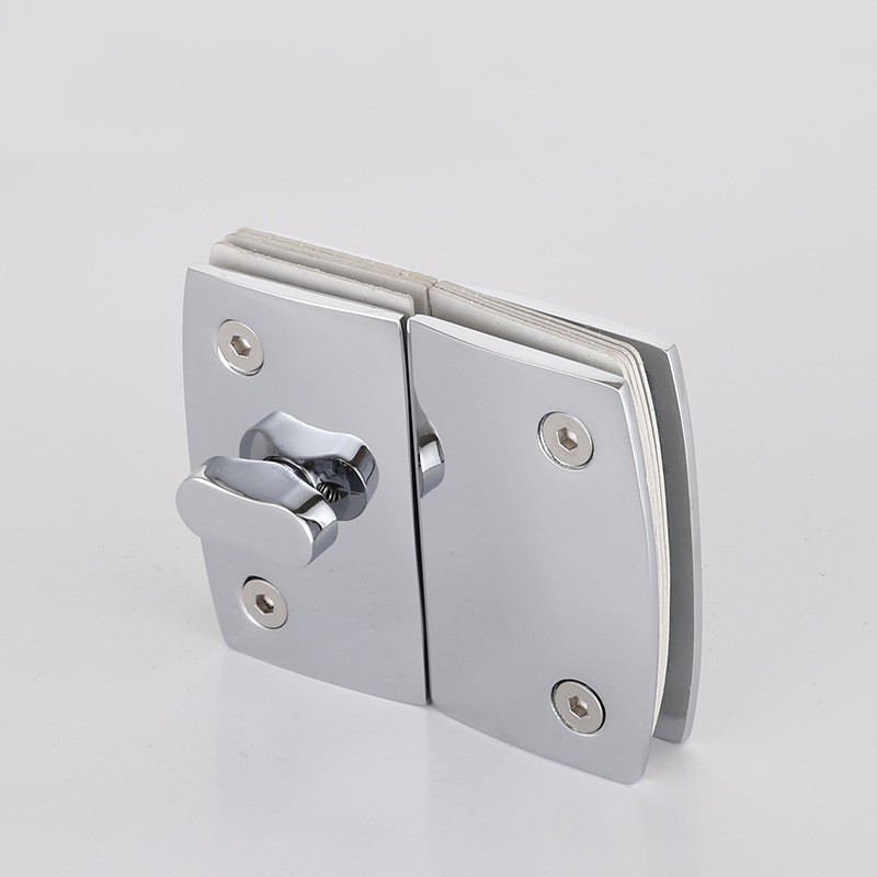 Chinese stainless steel perforated with indicator and door bolt lock suitable for shower glass door locks