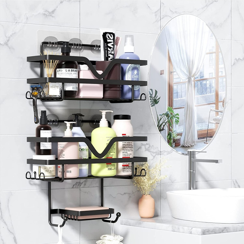 304 stainless steel storage rack bathroom storage rack with shelves black bathroom corner shelves