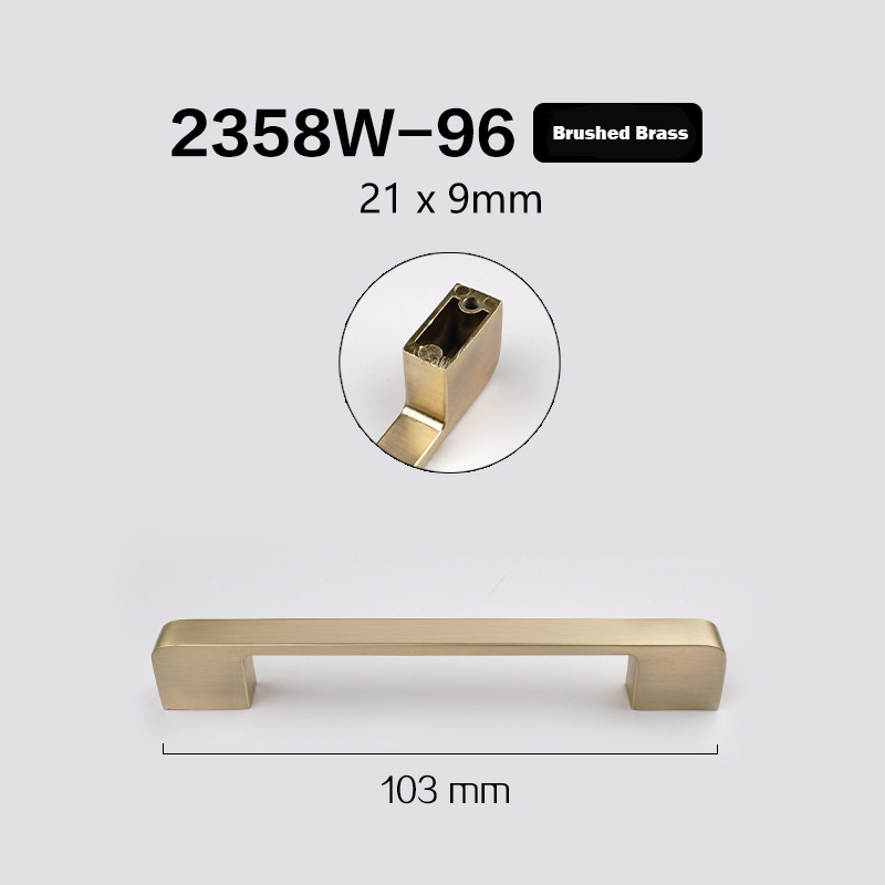 Customized Modern Vintage Cabinet Handle Kitchen Cabinet Handle Brushed Brass Cabinet Handle