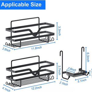 304 stainless steel storage rack bathroom storage rack with shelves black bathroom corner shelves