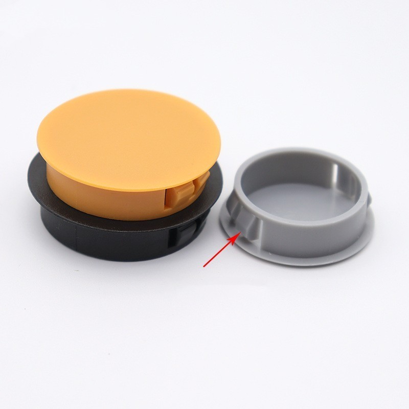 Furniture Round Decorative Hole Dust Cover Plastic Plug With Screw Furniture 8mm Protective  Hole Cover