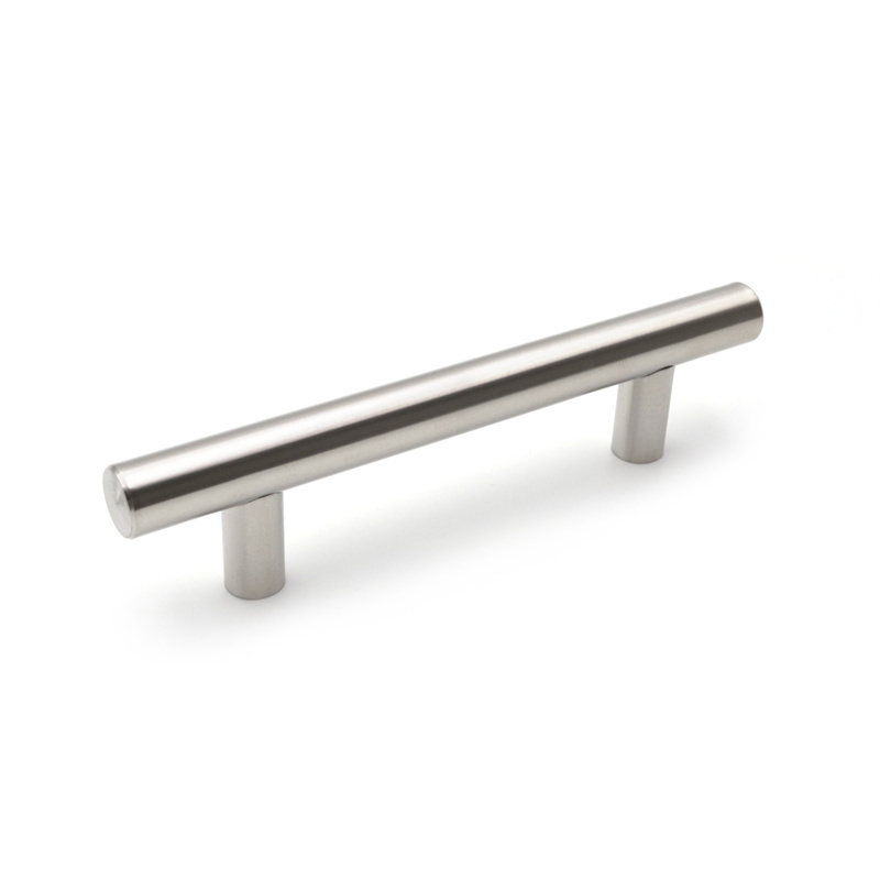 Furniture Cabinet Drawer Pulls Stainless Steel Finish Hollow Tube T Bar Drawer Handles