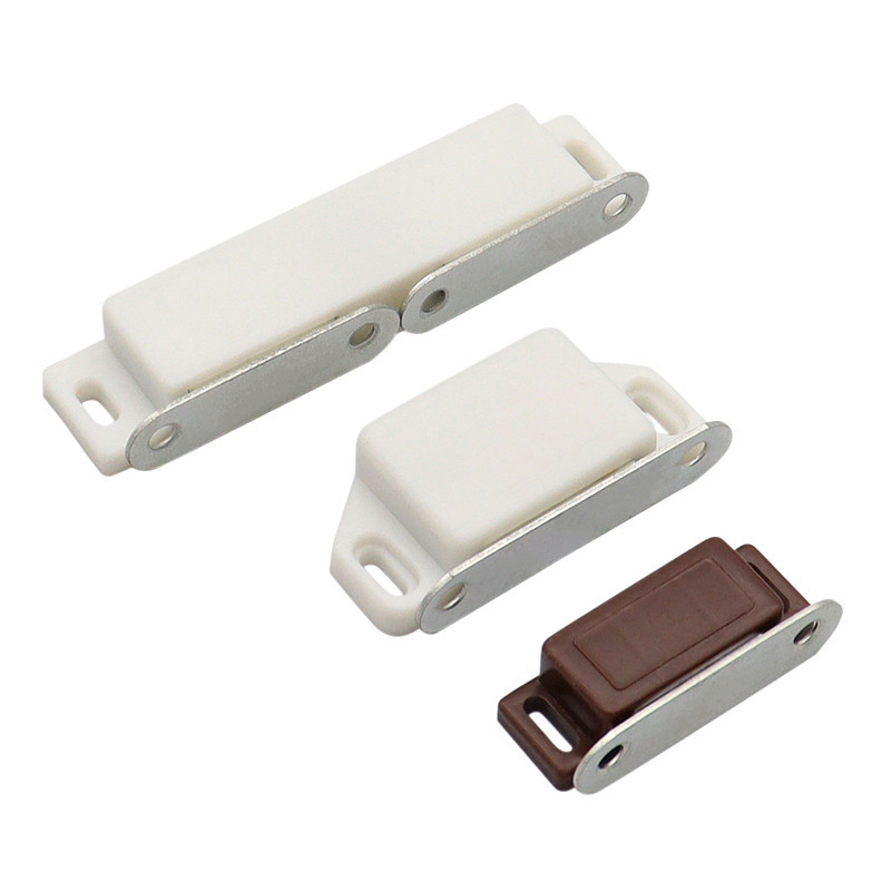 Small Magnetic Touch Latch For Cabinets Door Magnet Catch Latch Stopper Hardware  White Brown