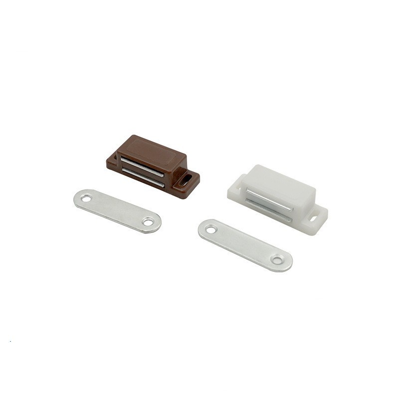 Small Magnetic Touch Latch For Cabinets Door Magnet Catch Latch Stopper Hardware  White Brown