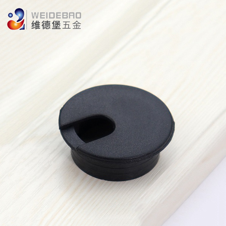 Factory Price Office Furniture Hardware 35MM Plastic Cable Grommet Computer Desk Grommet