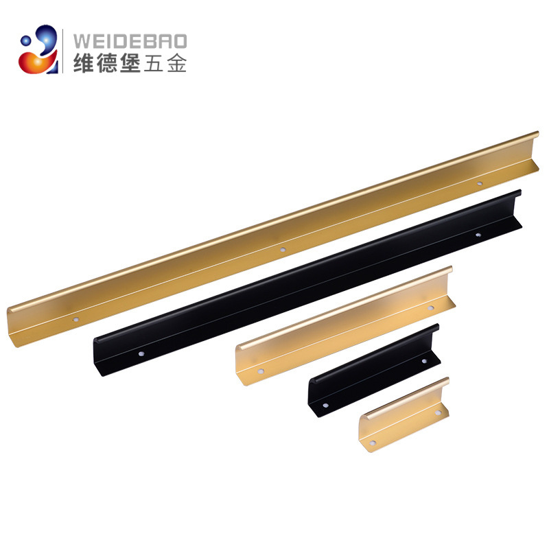 Hidden Long Finger Edge Pull Furniture Drawer Handles Concealed Handle Acr Edge Invisible Aluminum Handle Bedroom Furniture