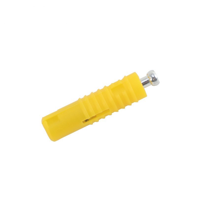 Yellow Color Furniture Hardware Connector For Cabinet Shelves Concealed 2 In 1 Connecting Fitting Quick Installation Connect