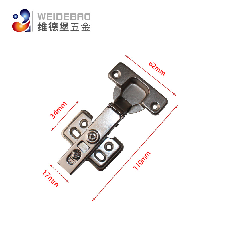 Furniture Accessories Hydraulic Auto Hinge Hinges Kitchen Cabinet Stainless Steel Modern Kitchen Hardware Fittings Nickel Plate