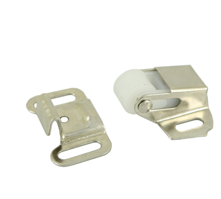 Cabinet lock buckle door suction buckle, spring single wheel low foot door clip buckle