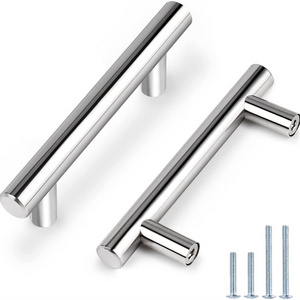 T Shape Furniture Cupboard Door Pull Handles Silver Decorative Modern Kitchen Handles Furniture Handle & Knob Modern Fashion