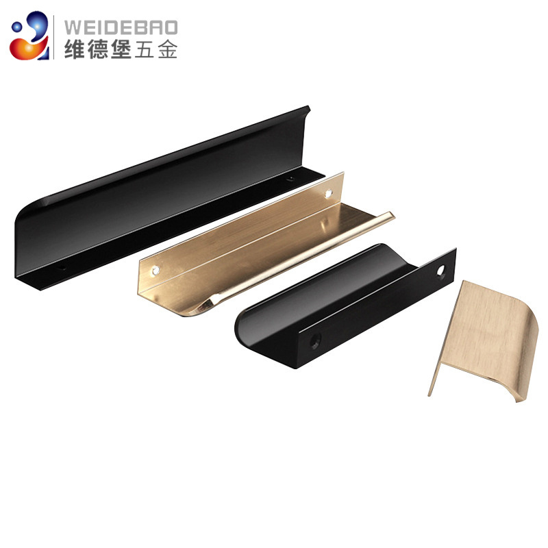 Hidden Long Finger Edge Pull Furniture Drawer Handles Concealed Handle Acr Edge Invisible Aluminum Handle Bedroom Furniture