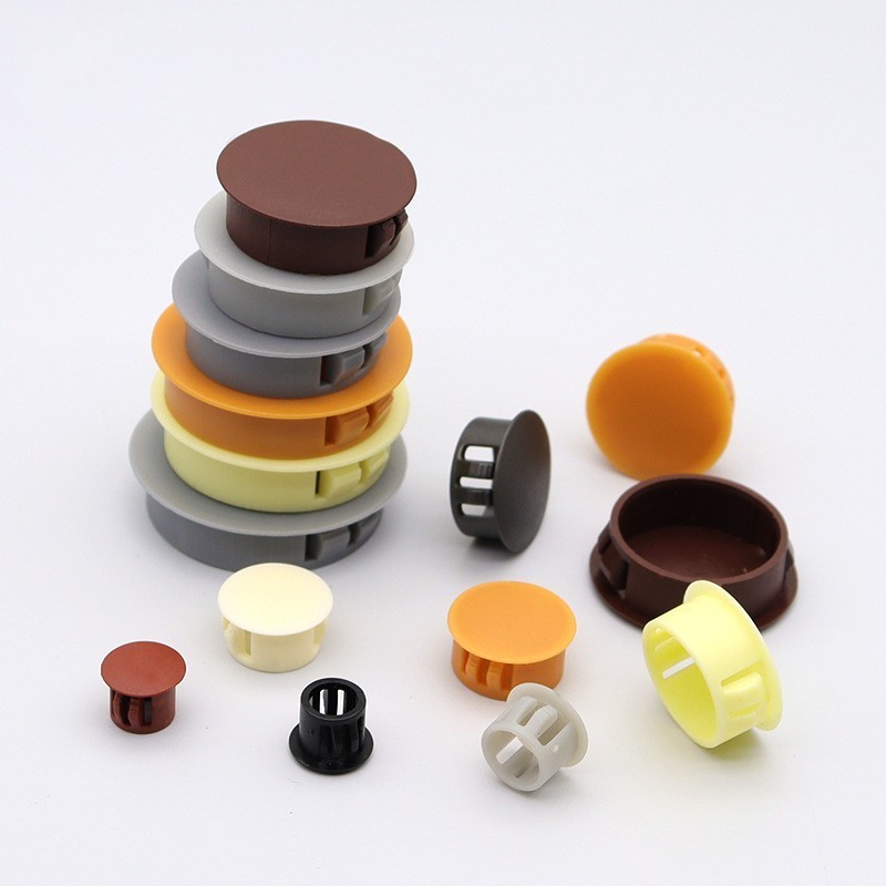 Furniture Round Decorative Hole Dust Cover Plastic Plug With Screw Furniture 8mm Protective  Hole Cover