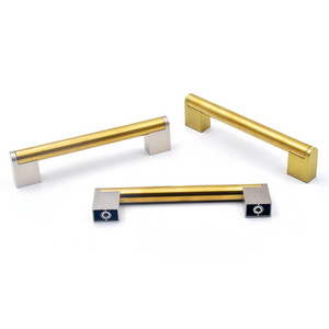 Black/Silver/Gold Color Stainless Steel Brushed Nickel Drawer Bar Pull Handles European Cabinet Handles