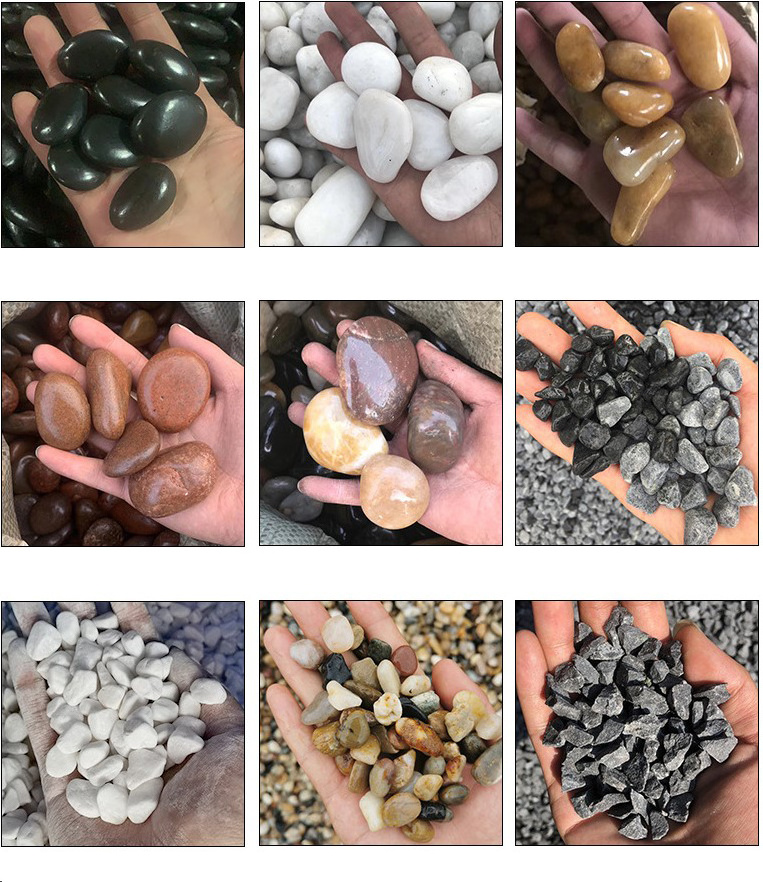 Factory Direct Quality Dark Garden Glow Stones High Polished Pebble Clay Pebbles With Cheapest Price