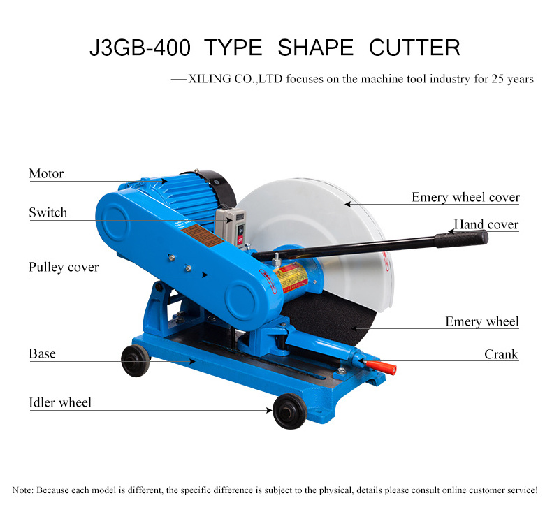 WDDM Heavy Duty High Power 3000W 400mm Professional Cut off Machine Electric Bench Cutting off Saw Machine