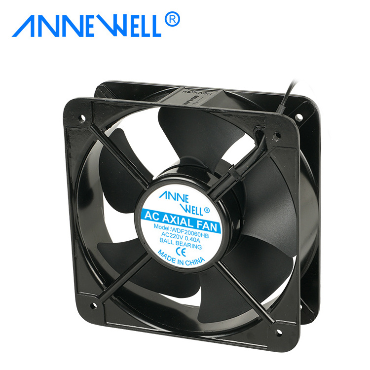 200*200*60mm Aluminium Cross Flow Fans For Wood Stove 20060 Extraction Fans