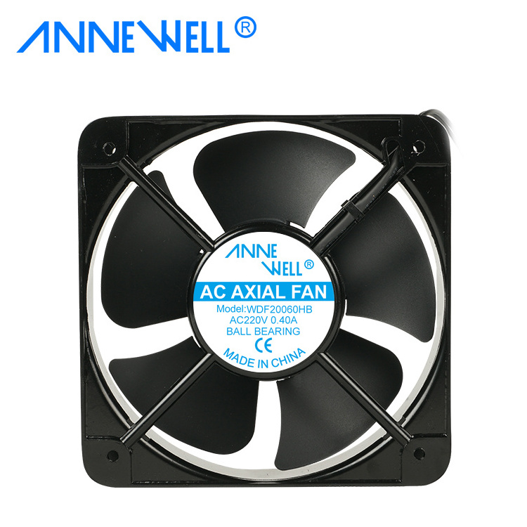 200*200*60mm Aluminium Cross Flow Fans For Wood Stove 20060 Extraction Fans