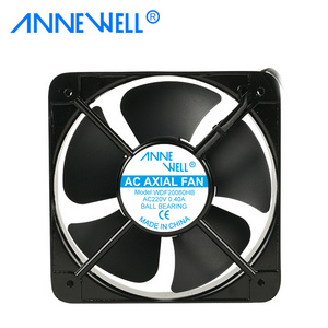 200*200*60mm Aluminium Cross Flow Fans For Wood Stove 20060 Extraction Fans