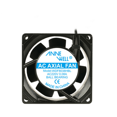 Ac 80mm 8038  220v 50/60hz 0.10a  Chinese Manufacturer Ac Brushless Cooling Fan  Ac Brushless Sleeve/ball Bearing Axial Exhaust