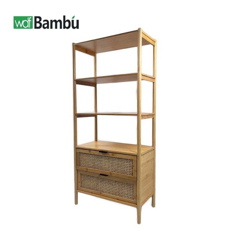 WDF OEM hutch side board crockery cabinet storage ratan usm furniture armarios habitacion meuble salon bamboo rattan cabinet