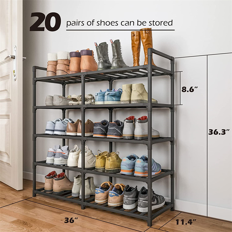 High Quality Modern Bamboo Wooden Shoe Display Racks Organizer Storage For Home