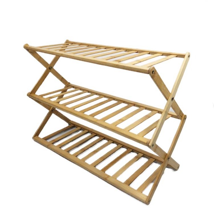 Manufacturer Modern Storage Bamboo Shoe Rack Organizer cabinet 2,3,4 Tier  Bamboo Wooden Shoe Racks For Home