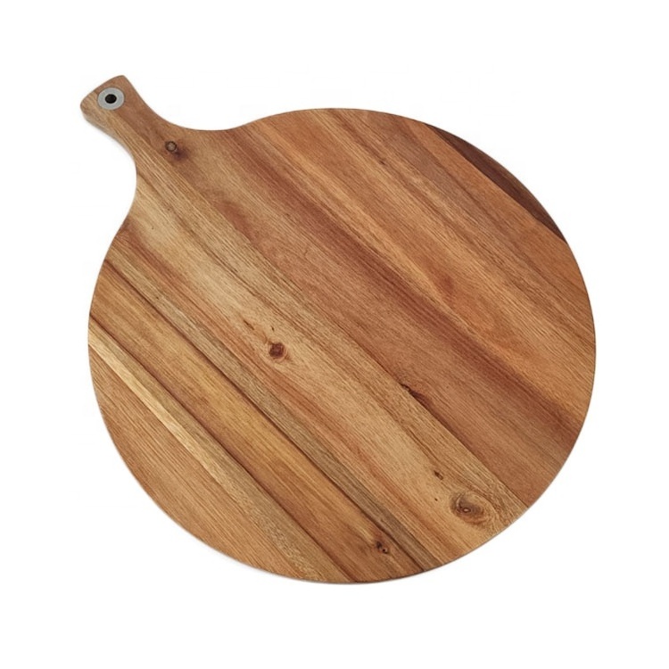 Wholesale Customized Reusable Pizza Peel Set Charcuterie Board Bamboo Pizza Plate Wood Pizza Board With Handle