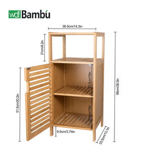 WDF Universal 3 Tires Hutch Cabinet With Door Usm Furniture Muebles De Madera Side Board Cabinet Bamboo Cabinets