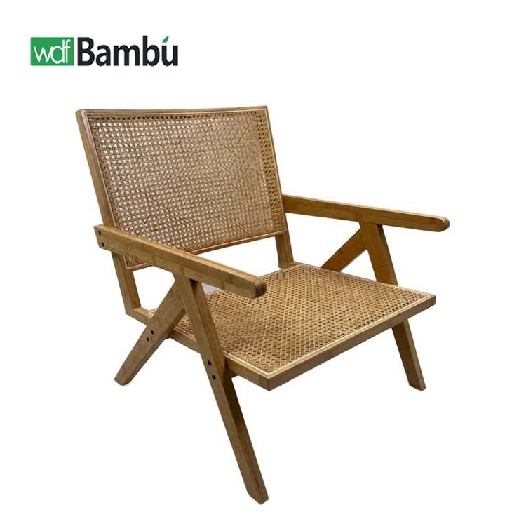 Wholesale Price OEM/ODM Wood Chaises De Salon Lounge Chair Poltronas Sessel Comfortable Bamboo Chair For Home