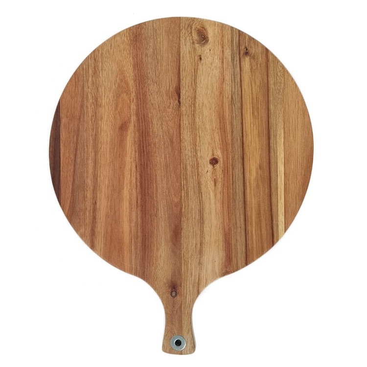 Wholesale Customized Reusable Pizza Peel Set Charcuterie Board Bamboo Pizza Plate Wood Pizza Board With Handle