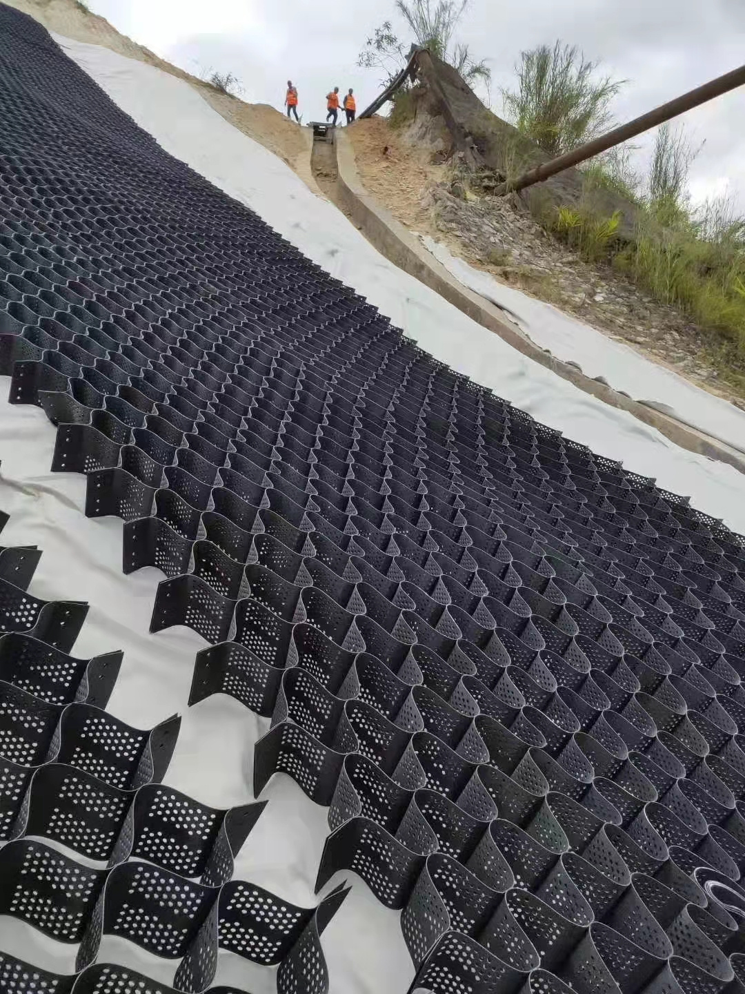 HDPE Geocell Gravel Grid 50mm ASTM Standard Textured Smooth Surface Plastic Geocell