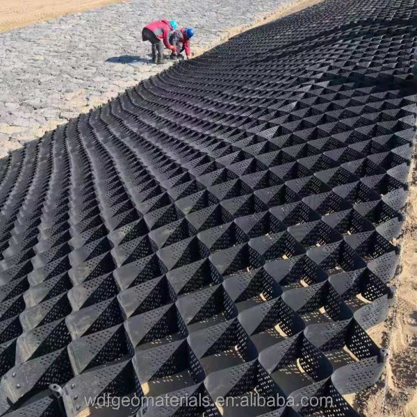 Textured And Perforated HDPE Geocell Ground Enhancement Cellular System Geo Cell