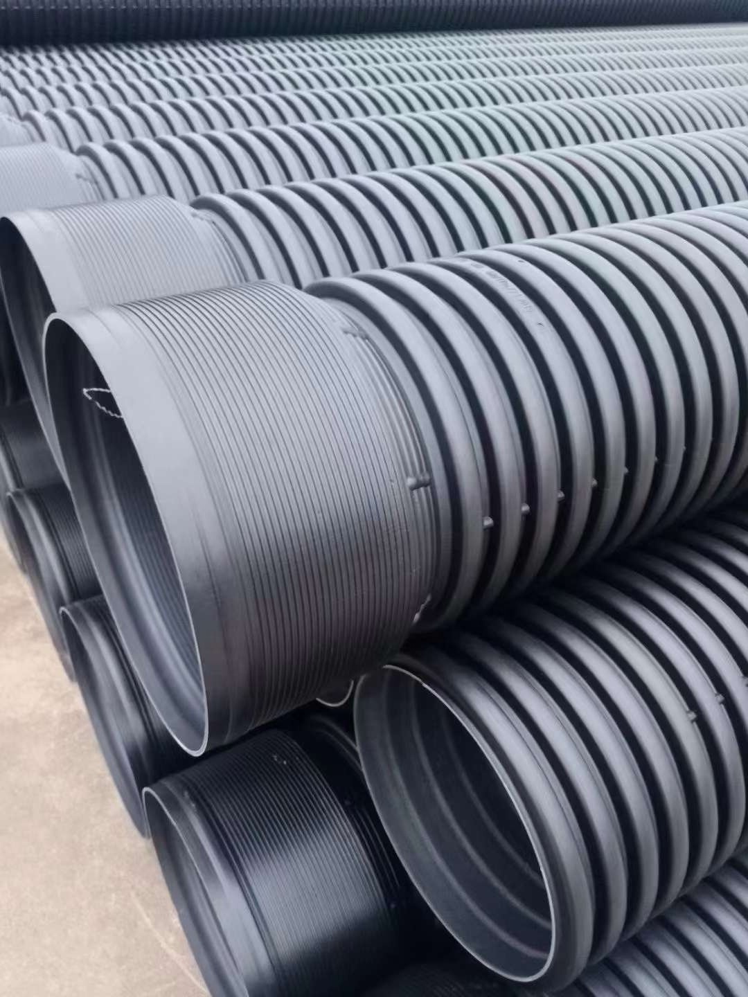 HDPE double wall corrugated PE drainage pipe hdpe plastic culvert pipe