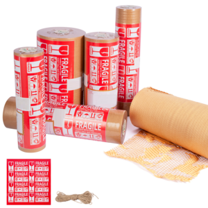 Packaging Roll Cushioning Eco Friendly Biodegradable Honeycomb Wrapping Kraft Paper Rolls Gift Packaging