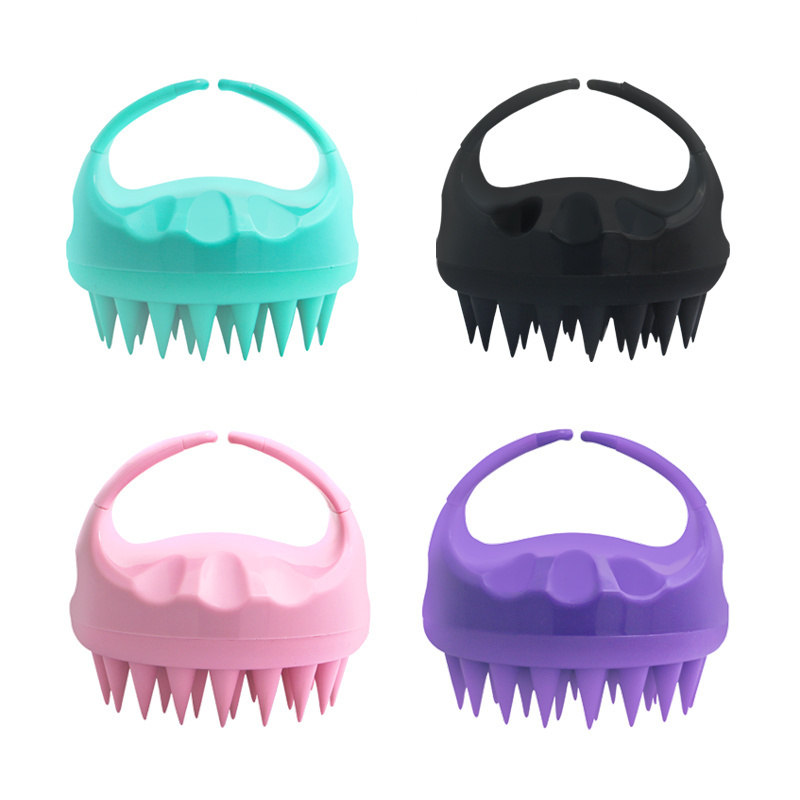 Silicone Head Massager Shampoo Scalp Massage Brush Hair Washing Comb Body Shower Brush Bath Spa Slimming Massage Brush