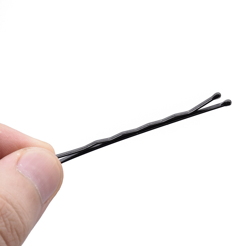 Hairdressing salon hard metal styling hair pins black basic bobby pins