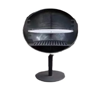 Ball of Fire Outdoor Fireplace With Spherical Spark Screen Black Large For Easy Refueling outdoor fireplace firepit