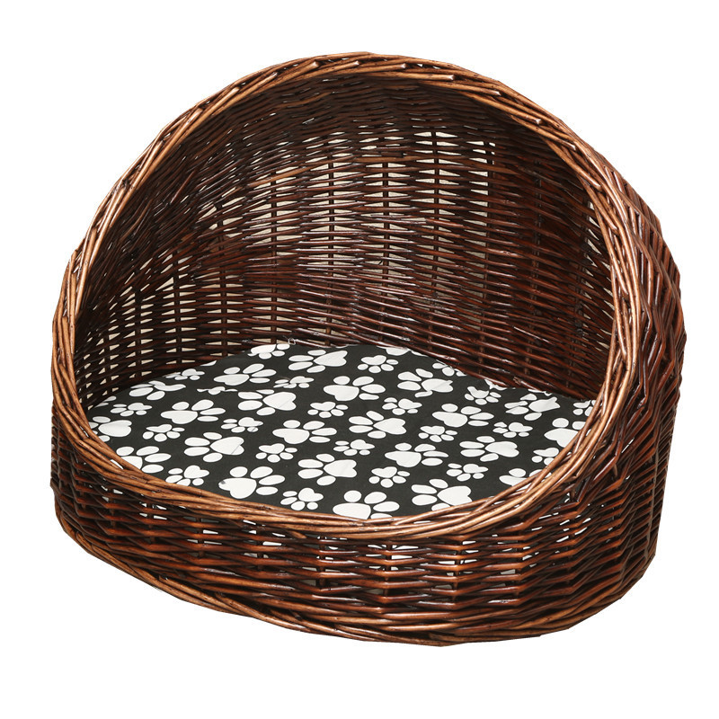 Dog/Cat Pet beds Cat Bed Pet Basket Rattan Weaving Comfortable Sleeping Bed